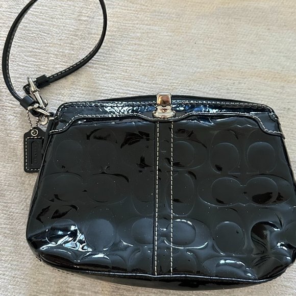 Coach Shiny Pleather Wristlet - Picture 5 of 5